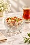Set of 6 Glass Snack Bowls – Glass Bowls with a Patterned Base, Nut Bowls, Candy Bowls, and Serving Plates. - 3