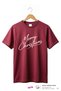 Unisex Merry Christmas-Themed Stylish and Elegant Printed 100% Cotton Basic T-Shirt.
