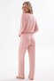 Salmon V-Neck Pajama Set - 4