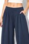 Modal Touch Pile Detailed Wide Leg Trousers - 2