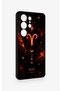 Samsung S26 Ultra Compatible Silicone Case with a Zodiac Sign of Aries Design. - 3