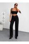 Women's High-Lycra Black Straight-Leg Jeans - 5