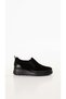 Genuine Leather Women's Anatomical Comfortable Lightweight Everyday Shoes Ndr.27007 Black Suede