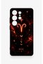 Samsung S26 Ultra Compatible Silicone Case with a Zodiac Sign of Aries Design. - 2