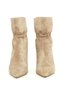 Genuine Suede Leather, Thin Heel, Mink Fur Women's Boots - Zb520 - 3