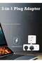 3-Way Power Adapter, Multi-plug power extension socket adapter, Universal UK wall 3 socket ex - 4