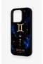 iPhone 16 Pro Compatible Silicone Case with a Gemini-Themed Pattern. - 4