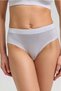 Egyptian Women's Modal & Cotton Hera Briefs with Hidden Elastic Waistband, Set of Three, White. - 2