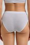 Egyptian Women's Modal & Cotton Hera Briefs with Hidden Elastic Waistband, Set of Three, White. - 3
