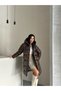 Women's Gel-Filled Waterproof Hooded Zippered Long Puffer Coat 27002 - 4