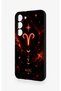 Samsung S23 Compatible Silicone Case with Aries Zodiac-Themed Design. - 4
