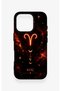 iPhone 16 Pro Compatible Silicone Case with a Zodiac Sign of Aries Design. - 2