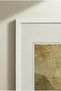 2 Pieces of White Wood-Framed Soft Botanical Paintings with a Rose and Leaf Theme, Vintage Style. - 4