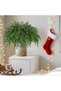 45cm Artificial Norfolk Pine Branches, 6 Pcs/Bundle, Dense Araucaria Sprigs, DIY Greenery for Christmas Wreath Garland - 7