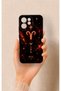 Oppo Reno 15F Compatible Silicone Case with a Zodiac Sign (Aries) Design.