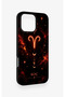 iPhone 16 Pro Max Compatible Silicone Case with a Zodiac Sign of Aries Design. - 3