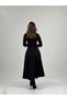 Long A-Line Skirt with Belt Detail - 4