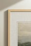 1 Piece of Vintage Painting with a Natural Wood Frame. - 4