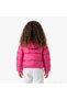 Hooded Shiny Puffer Children's Pink Jacket - 2