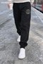 Field Unit Coordinates Printed Black Unisex Jogger Sweatpants