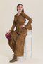 Elastic-Neck Spanish Sleeve Winter Dress - 3