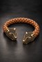 Leopard-Head Braided Leather Unisex Bracelet - 3