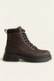 Women's Dark Brown Winter Boots with Thick Soles, Tr01Mk05B. - 2