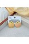 Steel Earrings Sea Shell Design Pink - Gold Colored