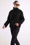 High Collar Oversize Short Coat Black 3203 - 3