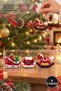 Set of 9 Christmas Tree Ornaments Featuring Santa's Sleigh and Rocking Horse Figures – Decorative Christmas Tree Ornaments, Santa's Sleigh and Rocking Horse Ornaments
