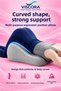 Sloped Triangle Mat – Multipurpose Viscose Support Cushion for Your Personal Comfort Zone, 50×40×23 cm - 3