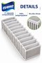 Medium 11-Compartment Accordion Drawer Organizer – Sock and Underwear Organizer 15 × 43 × 14 cm - 4