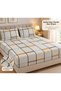 2-Piece Economical Elastic Sheet Set + 4 Pillowcases - 2