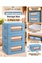 3-Piece Set: Multi-Purpose Organizer Bag + Storage Box with Clear Window and Lid, 50 x 30 x 25 cm