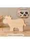 Wooden Paintable Toys, Farm Animals, Handmade Natural, Gift Toys - 3