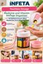 4-Compartment Contactless Dispensing Mini Pill and Vitamin Storage Box with Carrying String