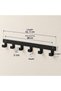 Metal Strap Hanger, Bathrobe Hanger, Towel Hanger, Coat Rack, Entryway Hanger, Organizer, Door Hanger, Bathroom Hanger, Organizer Hanger, Wall-Mounted Towel and Clothing Hanger with 6 Hooks - 4