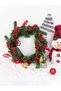 1 Artificial Fan-Shaped Kokina New Year's Ornament, 6 cm (9-candle), Cherry Branch Christmas Tree Decoration - 3