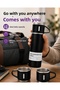 Steel Thermos Cup Set |   500 ml Capacity, Non-Slip Base, Gift Boxed