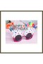 "Happy Birthday" White and Fuchsia Party Glasses with White Cake Design, 12x7 cm BX