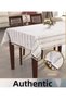 150x260 cm Authentic Cream Cotton Tablecloth—Modern, Chic Dining Table Decor BX - 3