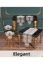 Elegant Modal Cream-Colored 5-Piece Lace Tablecloth and Table Runner Set for the Dining Room—Living Room Decor Set BX - 3