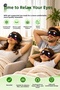 Black Hot/Cold Eye Therapy Band with Removable Gel Pads, Eye Mask GC003 - 8