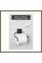 Black Toilet Paper Holder with Square Top and Adhesive Back, Model BX