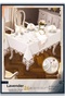 Cream-Silver Carnation Gardenia Linen 26-Piece 160 × 260 cm Table Setting HB006 - 2