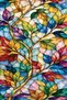 Stained Glass Patterned Self-Adhesive Window Film