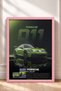 Pistachio Green German Race Car Framed Art Print Car Poster for Garage or Office Wall Decor OTO226 - 3