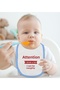 BK Kids "Watch Out, I Drank Too Much" Printed Baby Blue Baby Bib - 1 n1248507 - 2