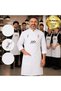 10 Custom White Professional Kitchen Aprons with Your Logo - Water-Repellent Cotton Chef's Apron Com37876