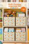 4-Piece Graffe Lidless Box Toy Laundry Storage Box Closet Organizer 30X30X30
